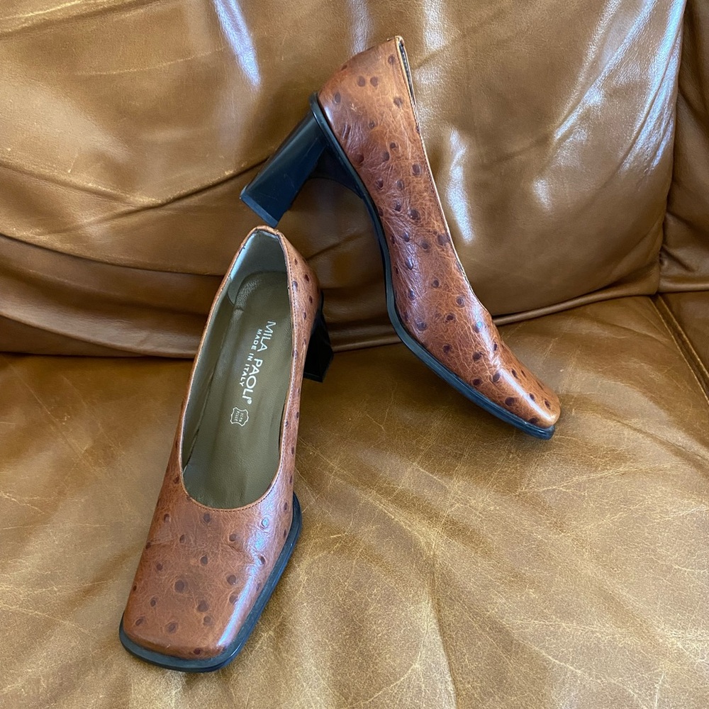 MILA PAOLI Italian Leather Shoes Size 6